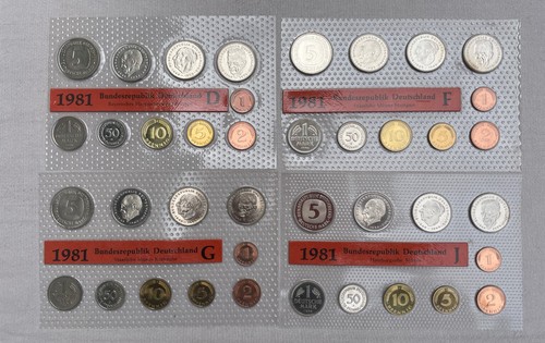 Kursmünzensatz brd 1981 - dm,