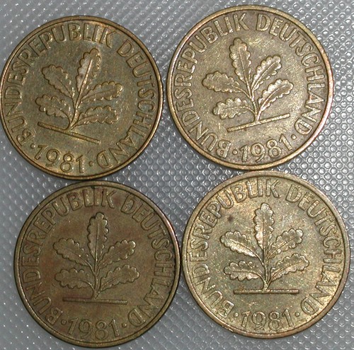 Pfennig 1981 g - d, j