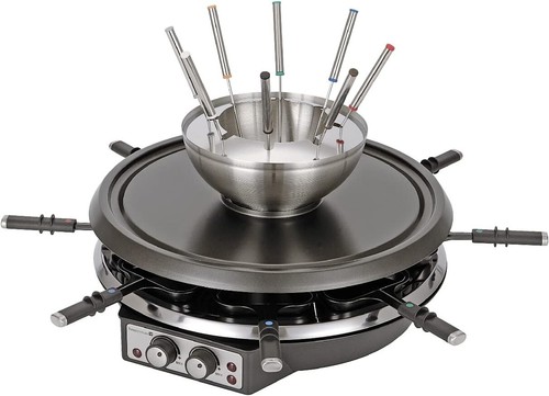 Raclette fondue 2in1 - fondue, set