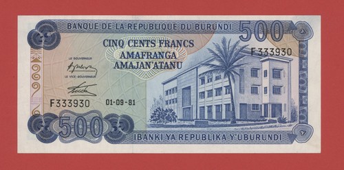 Burundi 500 francs - francs, f
