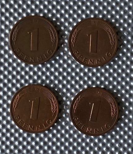 Brd pfennig 1981 f - 4x,